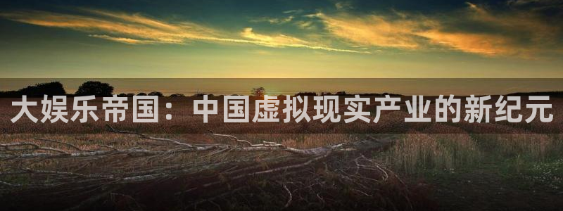庄闲和游戏官网：大娱乐帝国：中国虚拟现实产业的新纪元